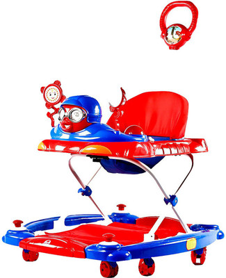 

Baybee Musical Walker & Rocker With Parent Rod(Red)