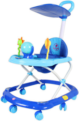 

Baybee Musical Walker & Rocker With Parent Rod(Blue)