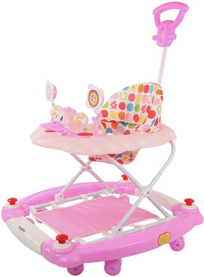 

Baybee Musical Walker & Rocker With Parent Rod(Pink)