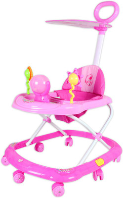 

Baybee Musical Walker & Rocker With Parent Rod(Pink)