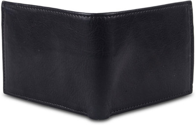 

HUNTING HORSE Men Black Genuine Leather Wallet(4 Card Slots)