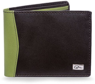 

Gentleman Boys Black, Green Genuine Leather Wallet(8 Card Slots)