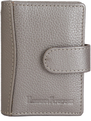 

Hammonds Flycatcher Men Grey Genuine Leather Card Holder(18 Card Slots)