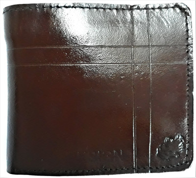

Lells Men Black Genuine Leather Wallet(8 Card Slots), Brown