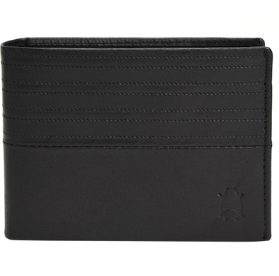 

Xtag Men Black Genuine Leather Wallet(10 Card Slots)