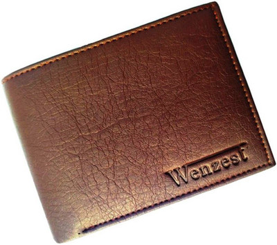 

Wenzest Boys Brown Artificial Leather Wallet(10 Card Slots)
