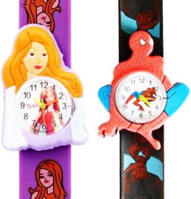 Fashion Gateway BARBIE AND SPIDERMAN (Also best for Birthday gift and return gift for kids) Watch  - For Boys & Girls   Watches  (Fashion Gateway)