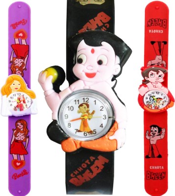Fashion Gateway BARBIE AND CHOTA BHEEM (Also best for Birthday gift and return gift for kids) Watch  - For Boys & Girls   Watches  (Fashion Gateway)