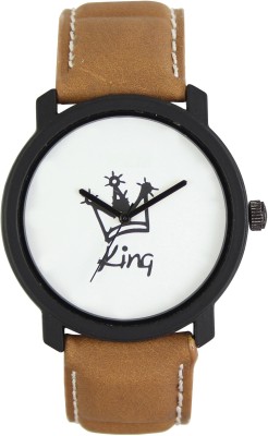 SVM Leather Strap White Dial Watch For Boys And Girls Watch - For Men & Women Watch  - For Men   Watches  (SVM)