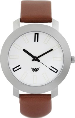 Abrexo Abx-0164-WHT BRN Basic elementary design Modest Series Watch  - For Men   Watches  (Abrexo)