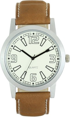SVM Leather Strap White Stylish Dial Watch For Boys And Girls Watch - For Men & Women Watch  - For Men   Watches  (SVM)