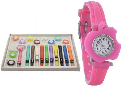View SPINOZA multicolor and 11 belt watch Analog Watch  - For Girls Wrist Watches Price Online(SPINOZA)