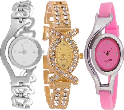PRATHAM SHOP NEW UNIQUE COLLECTION MULTI DIAL WATCH COMBO FOR YOUR FASHION Watch Watch  - For Girls   Watches  (PRATHAM SHOP)