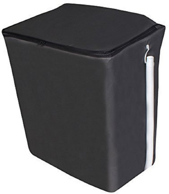 LooMantha Semi-Automatic Washing Machine  Cover(Width: 77 cm, Black)