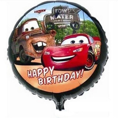 

ziggle Solid 2 pcs Cars theme Birthday Party foil balloon 18 inch Balloon(Multicolor, Pack of 1)
