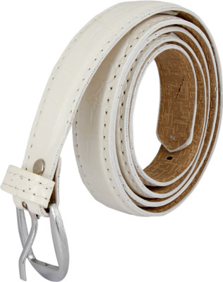 

I IRED Girls White Texas Leatherite Belt