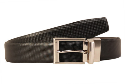 

Scharf Men Formal Black Genuine Leather Reversible Belt, Black 695