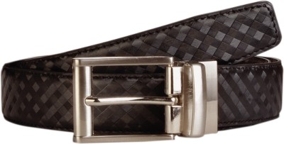 

Scharf Men Formal, Party Black Artificial Leather Reversible Belt, Black70