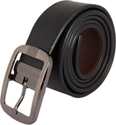 

I IRED Men Brown Texas Leatherite Belt, Black