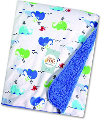 

Baby Bucket Printed  Blanket(Polyester, White