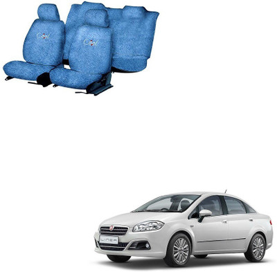 JMJW & SONS Cotton Car Seat Cover For Fiat Linea(5 Seater)