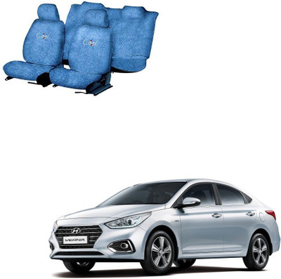 JMJW & SONS Cotton Car Seat Cover For Hyundai Fluidic Verna(5 Seater)