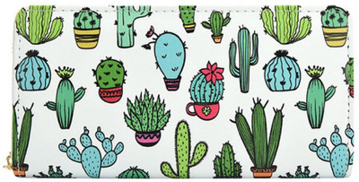 FuerDanni Casual Green, White Clutch