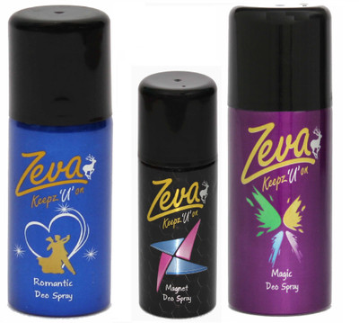 

Zeva Keepz U On Deodorant Bodyspray made for Magical Men & Women Perfume Body Spray - For Men & Women(350 ml, Pack of 3)