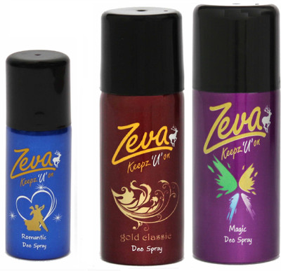 

Zeva Keepz U On Deodorant Bodyspray made for special Men & Women Perfume Body Spray - For Men & Women(350 ml, Pack of 3)