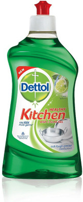 

Dettol Lime Splash healthy Kitchen Slab Dish Cleaning Gel(Lime, 400 ml)