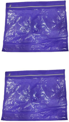 

Shreeji Decoration Cover Bag Plain 24 Pcs Suit Saree Dress Bedsheet Purple Packaging Plastic Zip(Purple)