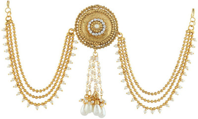 

Anuradha Art Jewellery Traditional Hair Brooch Hair Clip(Gold)