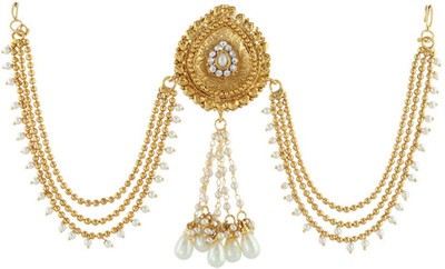 

Anuradha Art Jewellery Traditional Hair Brooch Hair Clip(Gold)