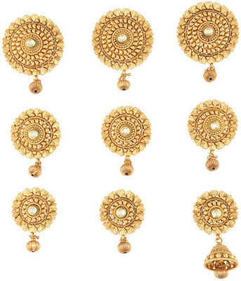 

Anuradha Art Jewellery Traditional Hair Brooch Hair Clip(Gold)