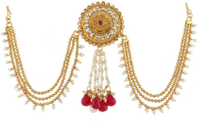 

Anuradha Art Jewellery Traditional Hair Brooch Hair Clip(Gold)