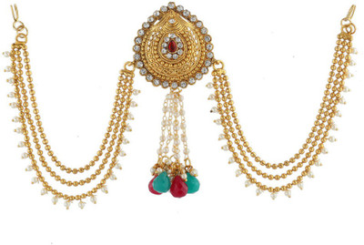

Anuradha Art Jewellery Traditional Hair Brooch Hair Clip(Gold)