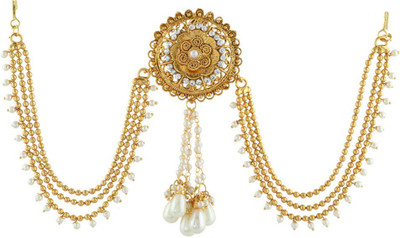 

Anuradha Art Jewellery Traditional Hair Hair Chain(Gold)