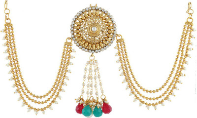 

Anuradha Art Jewellery Traditional Hair Hair Chain(Gold)