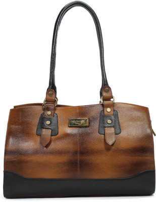 

REINE Hand-held Bag(Tan, Brown), Brown;tan