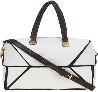

Satchel Bags Hand-held Bag(White, Black), Black;white