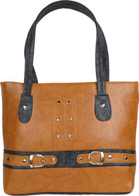 

Foki Shoulder Bag(Tan, Black), Black;tan