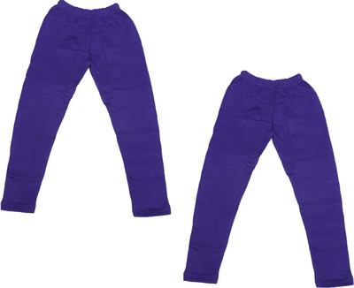 Indistar Legging For Girls(Purple Pack of 2)