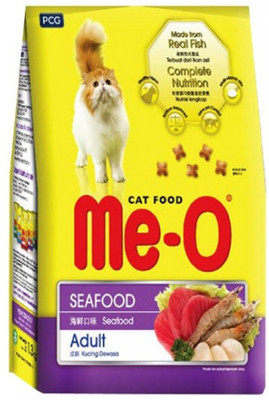 PCG Me-O Adult cat Food - Seafood 1.3 Sea Food 1.3 kg Dry Cat Food