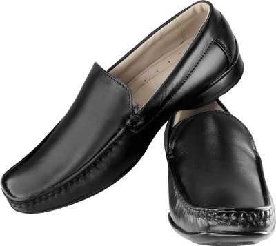 

Tapps Men's Genuine Leather Formal Shoes Slip On For Men(Black