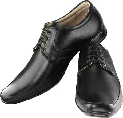 

Tapps Men's Genuine Leather Formal Shoes Lace Up For Men(Black