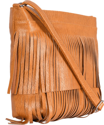 

TR Fashion Girls Casual Yellow Leatherette Sling Bag