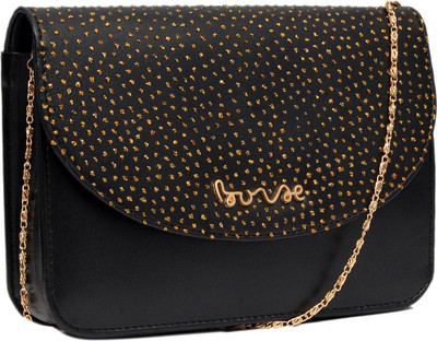 

Borse Women Evening/Party Black Leatherette Sling Bag