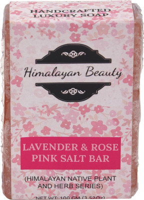 

Himalayan Beauty LAVENDER ROSE PINK SALT SOAP BAR(100 g)