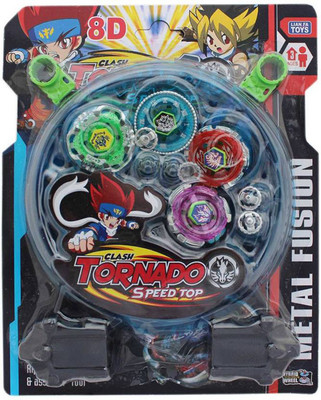 

PRESENTSALE Beyblade Set With Ripchord Launcher And Assemble Tool - 8D Tornado Speed Top(Multicolor)