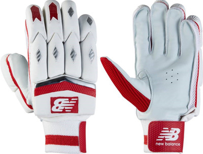 

New Balance TC-560 (RH) Batting Gloves (Men, White, Red)